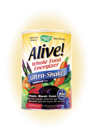 Alive! Whole Food Energizer Ultra Shake Vanilla Flavor (2.2 lb) Nature's Way