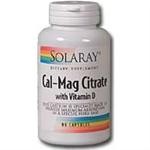 Cal-Mag Citrate with Vitamin D 2:1 ratio (180 Vcaps) Solaray Vitamins