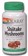 Shiitake Mushroom (100 Caps) Solaray Vitamins
