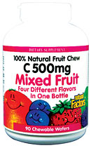 Big Friends Chewable, Mixed Fruit (90 Tabs) Natural Factors