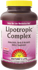 Lipotropic Complex (180 Tabs) Nature's Life
