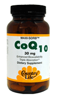 Maxi-Sorb CoQ10 30mg (120 Caps) Country Life