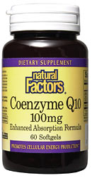 Coenzyme Q10 100mg (60 Caps) Natural Factors
