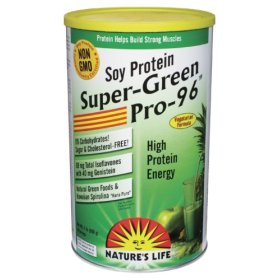 Super Soy Pro Green 96 Vanilla Bean Flavor (1lb) * Nature's Life