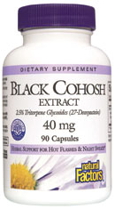 Black Cohosh Extract (90 caps) Natural Factors