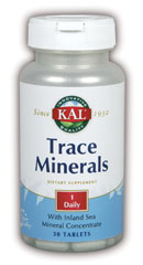 Trace Minerals (30 tabs) KAL