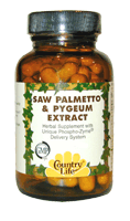 Saw Palmetto & Pygeum Extract (90 Caps) Country Life