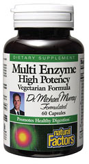 Multi Enzyme High Potency (60 Vcaps) Natural Factors
