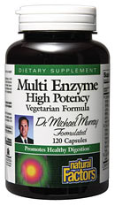 Multi Enzyme High Potency (120 Vcaps) Natural Factors