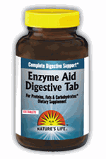 Enzyme Aid Digestive Tabs (100 Tabs) Nature's Life