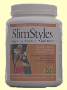SlimStyles PGX Drink Mix, Mocha 1 lb 12 oz Natural Factors