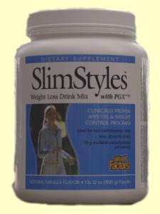 SlimStyles PGX Drink Mix, Vanilla 1 lb 12 oz Natural Factors