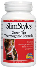 SlimStyles Green Tea Thermogenic Formula (90 Caps) Natural Factors